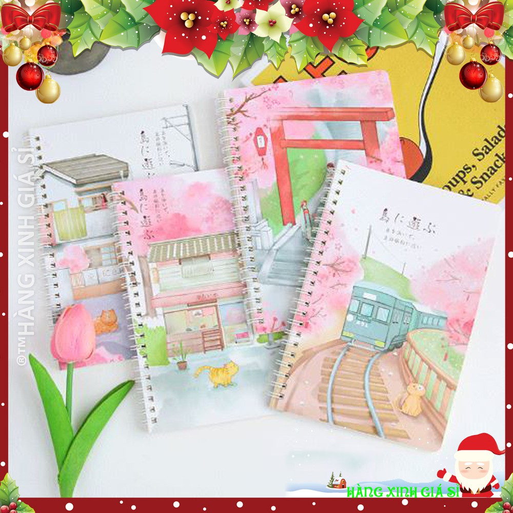 [ HOT NEW ] SỔ GHI CHÚ - A5 -mèo dạo phố